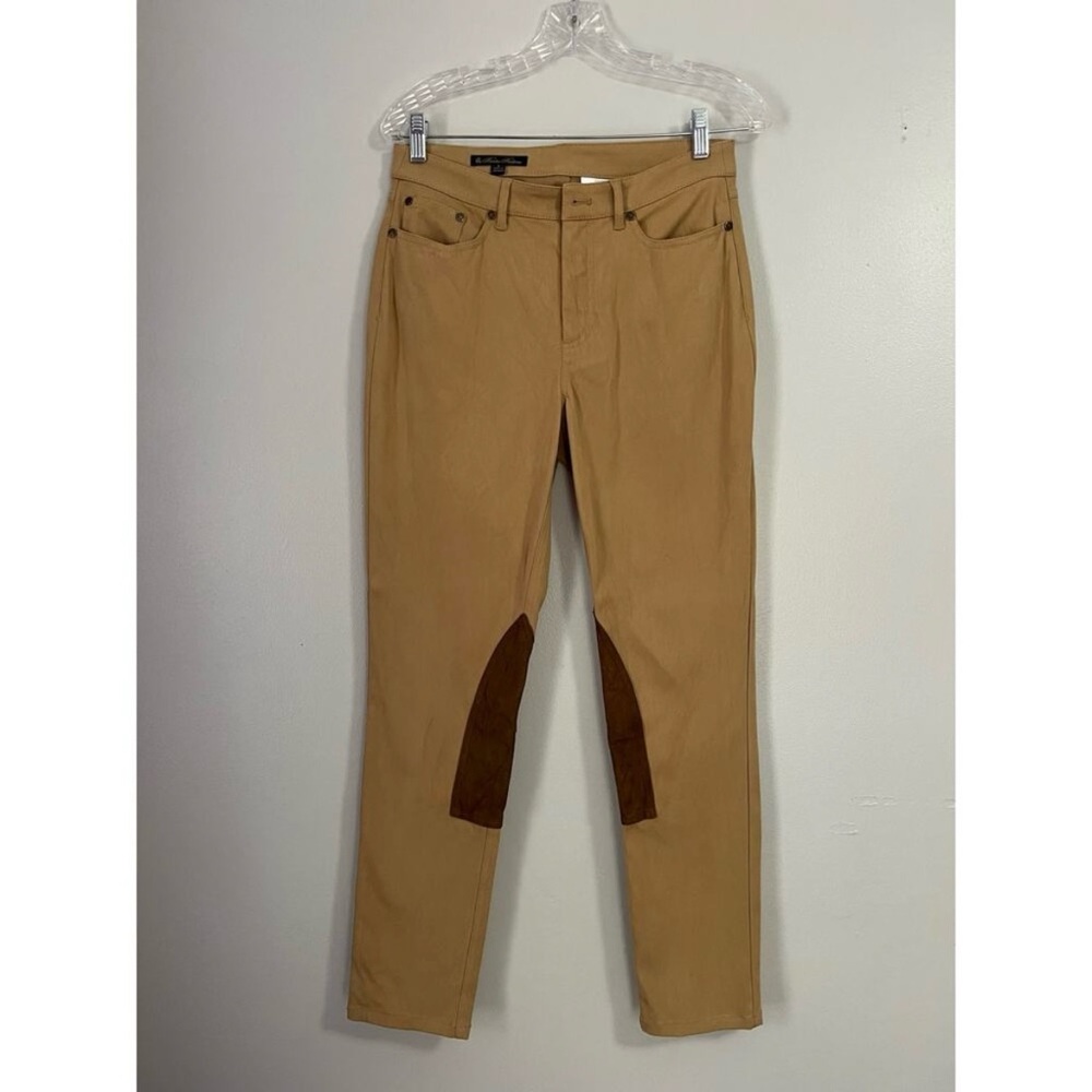 Brooks Brothers Leather Patch Camel Colored Riding Pants